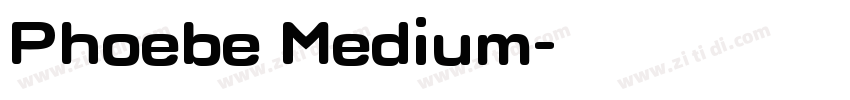 Phoebe Medium字体转换